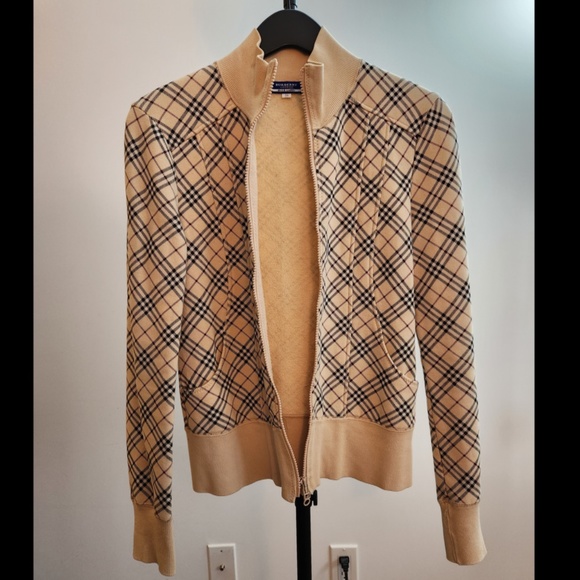 *SOLD* Vintage Burberry London Blue Label Nova Check Zip Up Jacket Size XS - Picture 2 of 9